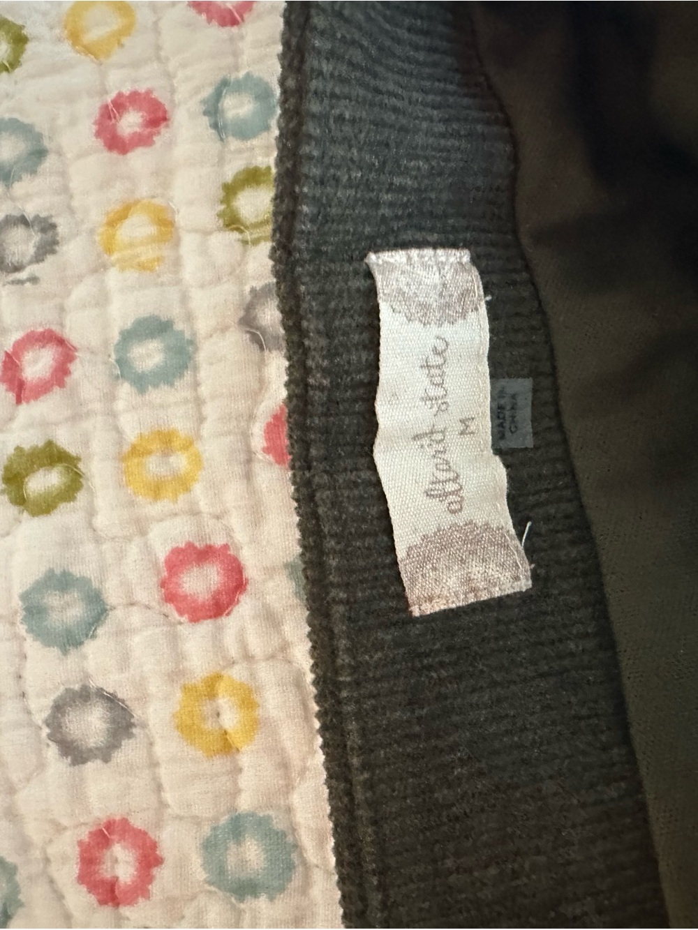 Altar’d State Olive Corduroy Scalloped Mini Skirt - Picture 3 of 4